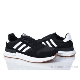 Кросівки чоловічі модні Весна/осінь HD15(182-35) black-white (8 пар р.40-44) "Violeta" недорого оптом від прямого постачальника