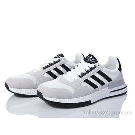 Кросівки чоловічі модні Весна/осінь HD15(182-35) white-black (8 пар р.40-44) "Violeta" недорого оптом від прямого постачальника