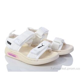 Фотография Босоножки детские летние Лето 3647-D6726-7 (10 пар р.21-25) "Мир" недорого оптом от прямого поставщика