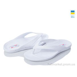Шльопанці жіночі полегшені Літо Кредо 14-03 білий (10 пар р.36-40) "Vladimir" недорого оптом від прямого постачальника