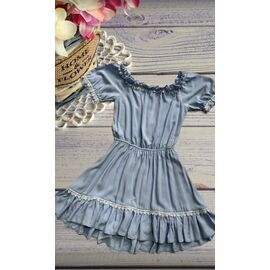 Фотография Платье детское лёгкое на девочку 846 grey р.134-152 "Marimaks" недорого оптом от прямого поставщика