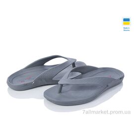 Шльопанці жіночі полегшені Літо Кредо 14-03 сірий (10 пар р.36-40) "Vladimir" недорого оптом від прямого постачальника