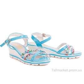 Босоніжки дитячі літні Літо 1617-4 blue (7 пар р.33-38) "С.Луч" недорого оптом від прямого постачальника