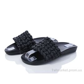 Шльопанці жіночі полегшені Літо 17730 black (9 пар р.36-40) "LOOK STOCK" недорого оптом від прямого постачальника