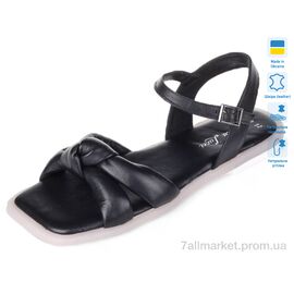 Босоніжки жіночі літні Літо Prime 1310-52 чорний шкіра літо 2021 (8 пар р.36-41) "Prime-Opt" недорого оптом від прямого постачальника