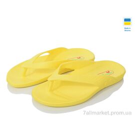 Шльопанці жіночі полегшені Літо Кредо 103 жовтий (10 пар р.36-40) "Vladimir" недорого оптом від прямого постачальника