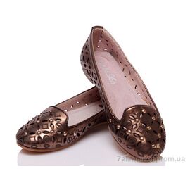 Балетки дитячі на дівчинку Літо Prime SHH-L-14262 GOLD (6 пар р.32-37) "Prime-Opt" недорого оптом від прямого постачальника