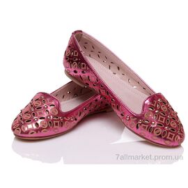 Балетки дитячі на дівчинку Літо Prime SHH-L-14262 PINK (6 пар р.32-37) "Prime-Opt" недорого оптом від прямого постачальника