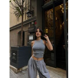 Фотография Топ женский 1091 grey р.XS-M "Legend Group" недорого оптом от прямого поставщика