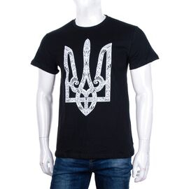 Фотография Футболка мужская S03 black р.46-54 "Алия" недорого оптом от прямого поставщика