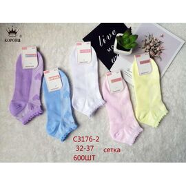 Фотография Носки детские на девочку C3176-2 mix р.32-37 "Корона" недорого оптом от прямого поставщика