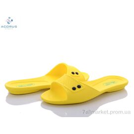 Фотография Шлепки женские облегченные Лето Кредо 107 желтый (10 пар р.36-41) "Acorus" недорого оптом от прямого поставщика