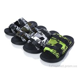 Фотография Шлепки мужские пляжные Лето Шльопки М133 mix (12 пар р.40-45) "Progress" недорого оптом от прямого поставщика