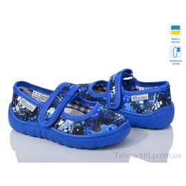 Тапки дитячі домашні Весна/осінь Сад Б.В. св.синій (6 пар р.23-27) "Slippers" недорого оптом від прямого постачальника