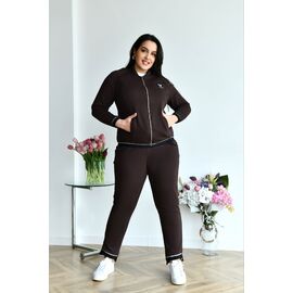 Фотография Костюм спортивный женский тёплый 4041 brown р.52-58 "Iren Veles" недорого оптом от прямого поставщика