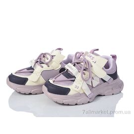 Кросівки дитячі модні Весна/осінь G38(8009) purple (6 пар р.32-37) "Violeta" недорого оптом від прямого постачальника