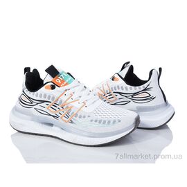 Кросівки чоловічі модні Весна/осінь HD24(176-37) white-black (8 пар р.40-45) "Violeta" недорого оптом від прямого постачальника