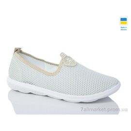 Фотография Слипоны женские тканевые Лето N18TEA зелений (6 пар р.36-41) "Inblue" недорого оптом от прямого поставщика