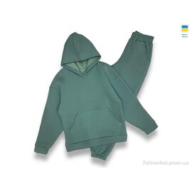 Спортивний костюм дитячий Весна/осінь 2324 green (158-176) (3 шт. р.сіткаS-L) "LiMa" недорого оптом від прямого постачальника