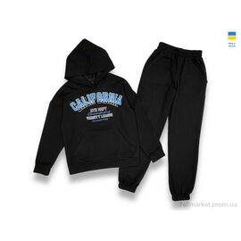 Спортивний костюм дитячий Весна/осінь 2403 black-blue (128-152) (5 шт. р.сіткаS-2XL) "LiMa" недорого оптом від прямого постачальника