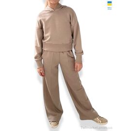 Спортивний костюм дитячий Весна/осінь 2404 beige (134-158) (5 шт. р.сіткаS-2XL) "LiMa" недорого оптом від прямого постачальника
