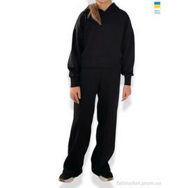 Спортивний костюм дитячий Весна/осінь 2404 black (134-158) (5 шт. р.сіткаS-2XL) "LiMa" недорого оптом від прямого постачальника