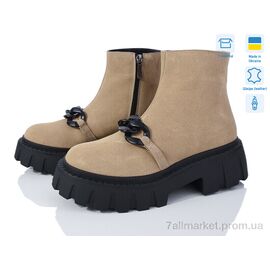Фотография Ботинки женские стильные Весна/осень 5015-119 хакі з. (6 пар р.36-40) "Мрія" недорого оптом от прямого поставщика