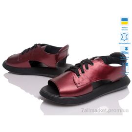 Босоніжки жіночі літні Літо SiSSi S-118 бордовий (6 пар р.36-40) "Prime-Opt" недорого оптом від прямого постачальника