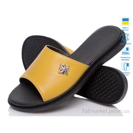 Шльопанці жіночі полегшені Літо SiSSi S-М-110 жовтий (6 пар р.36-40) "Prime-Opt" недорого оптом від прямого постачальника