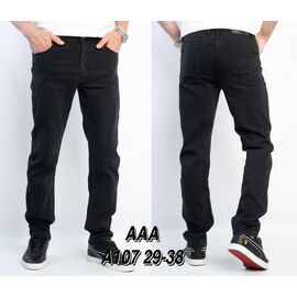 Джинси чоловічі A107 black р.29-38 "God Baron" недорого оптом від прямого постачальника