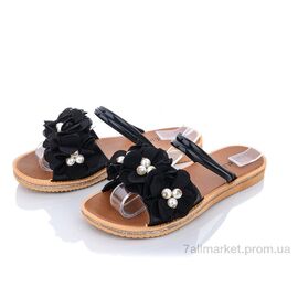 Фотография Шлепки женские облегченные Лето 139 black (6 пар р.36-41) "Obuvok" недорого оптом от прямого поставщика