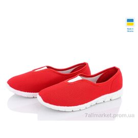 Фотография Слипоны женские тканевые Лето 028 червоний (6 пар р.36-41) "LiBang" недорого оптом от прямого поставщика
