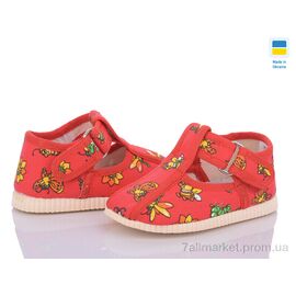Тапки дитячі домашні Весна/осінь 1009 коралові бджілки (10 пар р.11-14) "LiBang" недорого оптом від прямого постачальника
