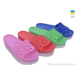 Шльопанці жіночі полегшені Літо Батерфляй mix (10 пар р.36-41) "LiBang" недорого оптом від прямого постачальника