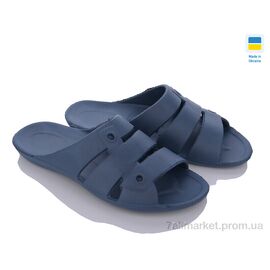 Шльопанці чоловічі пляжні Літо Фітнес чол. сині (10 пар р.40-45) "LiBang" недорого оптом від прямого постачальника