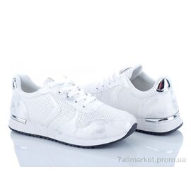 Кросівки жіночі модні Весна/осінь 5022-1 белый (6 пар р.36-41) "Class Shoes" недорого оптом від прямого постачальника