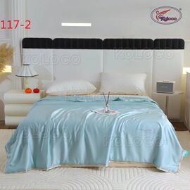 Фотография Покрывало 117-2 l.blue р.210*230 "Koloco" недорого оптом от прямого поставщика