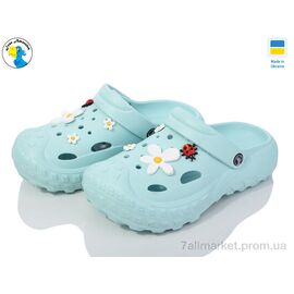 Фотография Кроксы женские летние Лето 124059 бирюза (8 пар р.36-41) "Jose Amorales" недорого оптом от прямого поставщика