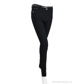 Жіночі брюки Весна/осінь 2676 (08954) black (6 шт. р.сітка25-30) "Obuvok" недорого оптом від прямого постачальника