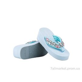 Шльопанці жіночі полегшені Літо Prime 10025 SKY BLUE літо (12 пар р.36-41) "Prime-Opt" недорого оптом від прямого постачальника