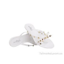 Шльопанці жіночі полегшені Літо Prime HX-11 WHITE літо (12 пар р.36-41) "Prime-Opt" недорого оптом від прямого постачальника