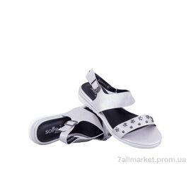 Босоніжки жіночі літні Літо Prime DL7076-11-4 WHITE KOGA літо (8 пар р.36-41) "Prime-Opt" недорого оптом від прямого постачальника