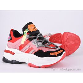 Фотография Кроссовки женские модные Весна/осень 92-16 red (8 пар р.36-41) "Violeta" недорого оптом от прямого поставщика