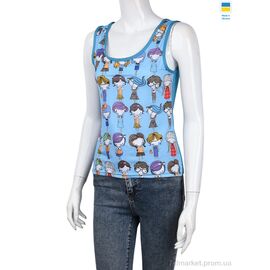 Майка жіноча Літо NMA4005-1 blue (3 шт. р.сіткаS-L) "Textile" недорого оптом від прямого постачальника