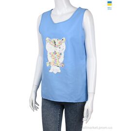 Майка жіноча Літо 204 l.blue (3 шт. р.сітка46-50) "Textile" недорого оптом від прямого постачальника