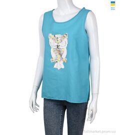 Майка жіноча Літо 204 blue (3 шт. р.сітка46-50) "Textile" недорого оптом від прямого постачальника