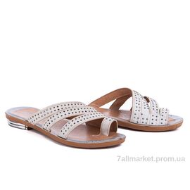 Фотография Шлепки женские облегченные  039 белый (6 пар р.36-40) "Selena" недорого оптом от прямого поставщика