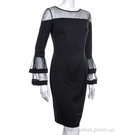 Плаття жіноче Весна/осінь 912 black (3 шт. р.сітка36-40) "Vande Grouff" недорого оптом від прямого постачальника