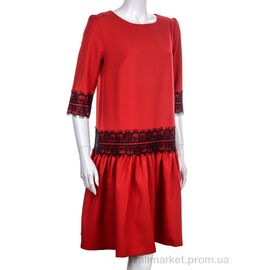 Плаття жіноче Літо 835 red (4 шт. р.сітка34-40) "Vande Grouff" недорого оптом від прямого постачальника