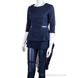 Жіноча блузка Весна/осінь 842 blue (6 шт. р.сітка34-38) "Vande Grouff" недорого оптом від прямого постачальника